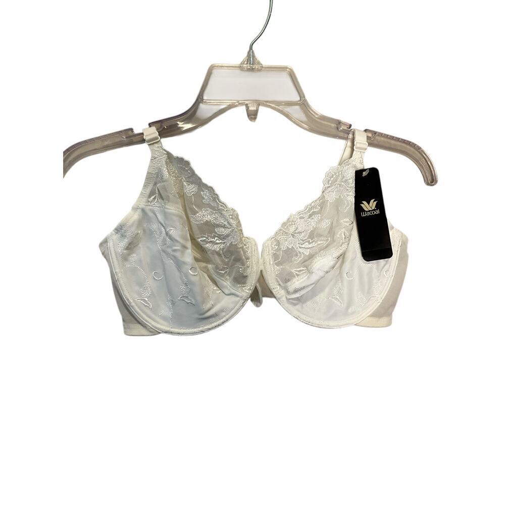 Wacoal Underwire Seasonal Fashion Lovely Lace Bra 85136 Ivory Womens Sz 36C NEW